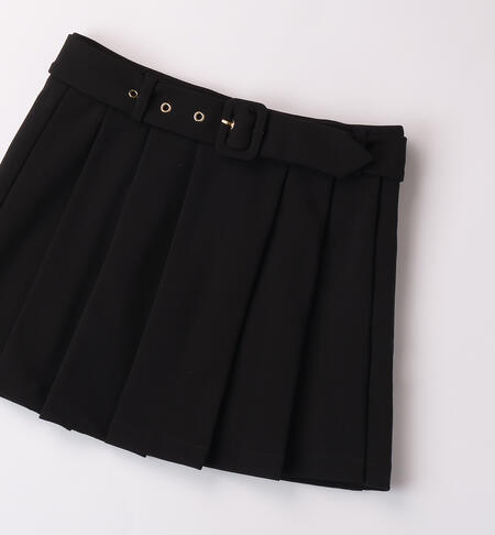 Pleated skirt girl NERO-0658