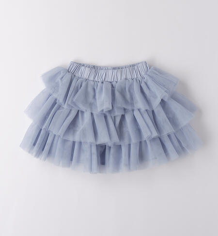 KNITTED SKIRT LIGHT BLUE