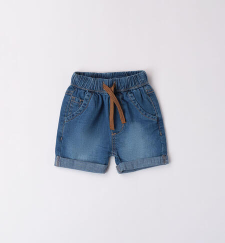 Jeans corto per bimbo STONE WASHED CHIARO-7400