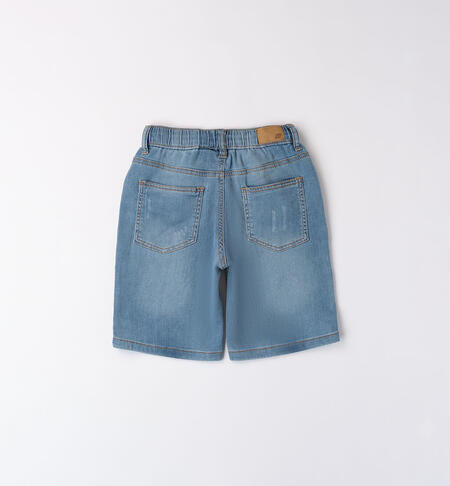Jeans corto per ragazzo LAVATO CHIARISSIMO-7300