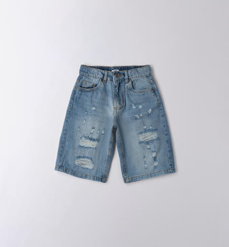 Jeans corto ragazzo BLU