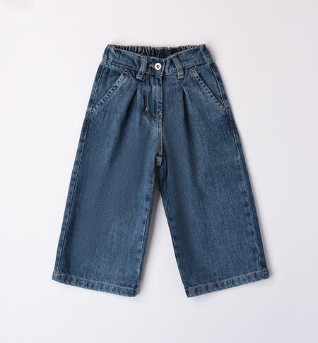 Jeans larghi per bambina BLU