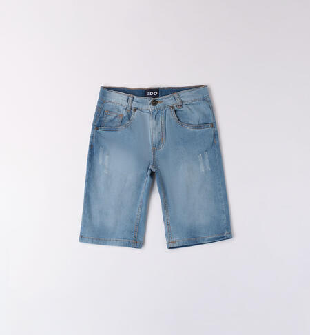 Jeans per ragazzo corti LAVATO CHIARISSIMO-7300