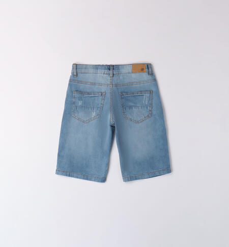 Jeans per ragazzo corti LAVATO CHIARISSIMO-7300