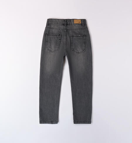 Boy's ripped jeans GRIGIO SCURO-7993