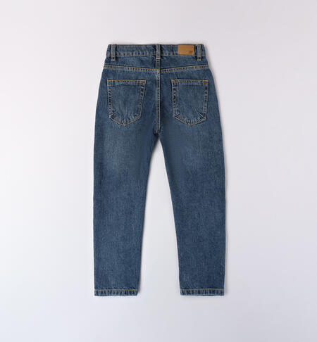 Boy's ripped jeans STONE WASHED CHIARO-7400