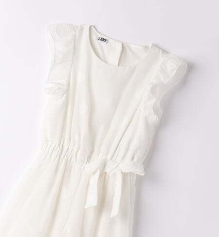 White jumpsuit for girls PANNA-0112