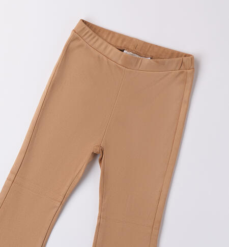 Girl's bell bottoms leggings BEIGE-0729