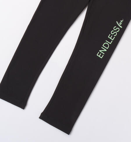 Leggings per ragazza NERO-0658