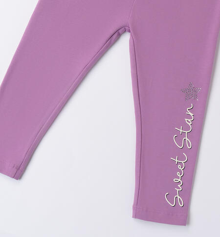 Leggings viola bambina DUSTY LAVANDER-3327