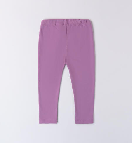 Purple leggings little girl DUSTY LAVANDER-3327