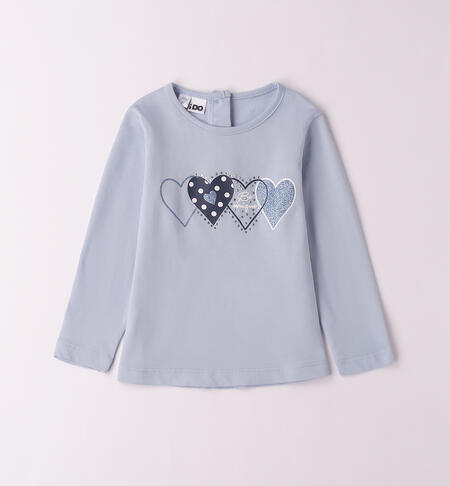 LONG SLEEVE ROUND-NECK LIGHT BLUE