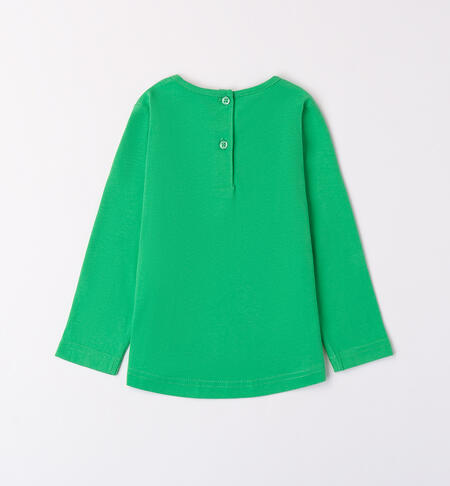 Girl's 100% cotton t-shirt VERDE-5143