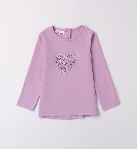 Girl's long sleeve t-shirt LILAC-3323