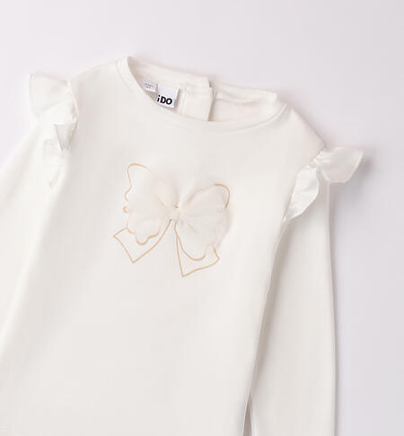 Girl's T-shirt with bow PANNA-0112