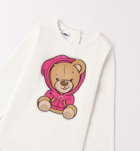 Girl's t-shirt with bear PANNA-0112