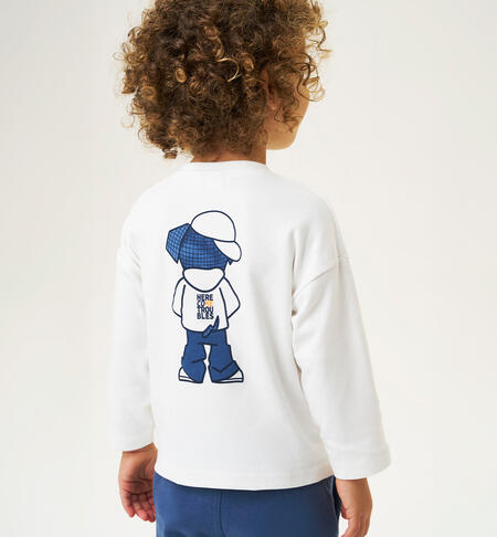 Baby boy t-shirt with box CREAM