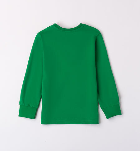 Baby boy crew-neck t-shirt GREEN-5185