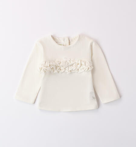 White Baby Girl T-shirt PANNA-0112