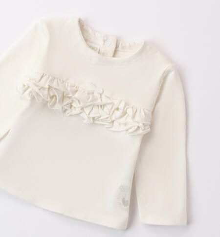 White Baby Girl T-shirt PANNA-0112