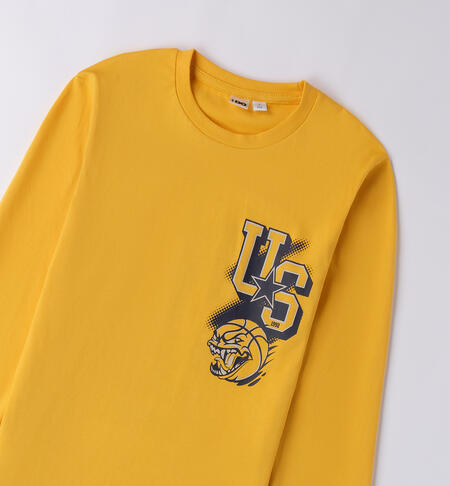 LONG SLEEVE ROUND-NECK  GIALLO-1614