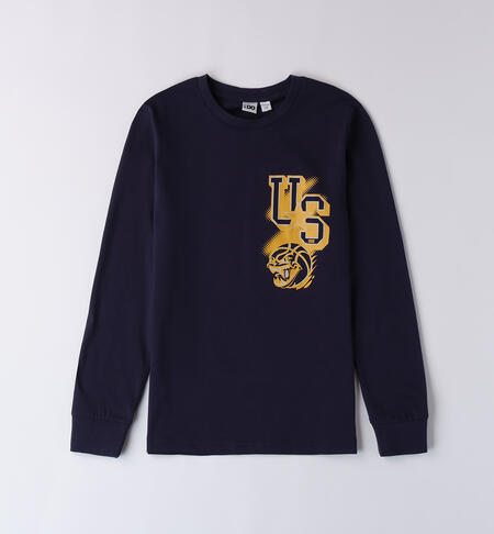 LONG SLEEVE ROUND-NECK  NAVY-3854