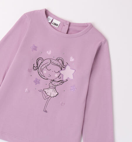 Long sleeve t-shirt little girl LILLA-3111