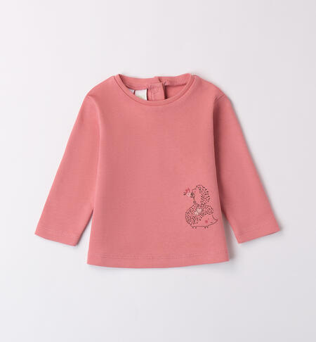 Long Sleeve Baby Girl T-shirt PINK