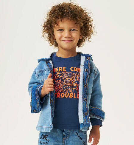 Baby boy t-shirt with Box BLU-3656