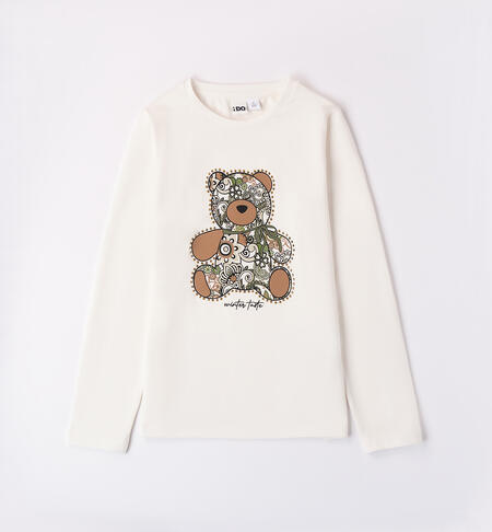 Girl t-shirt with bear PANNA-0112