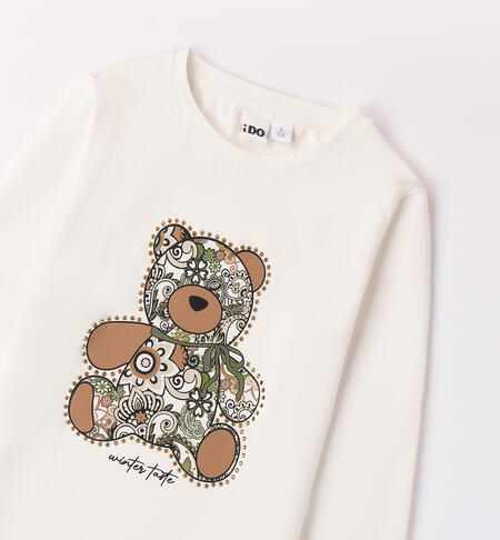 Girl t-shirt with bear PANNA-0112