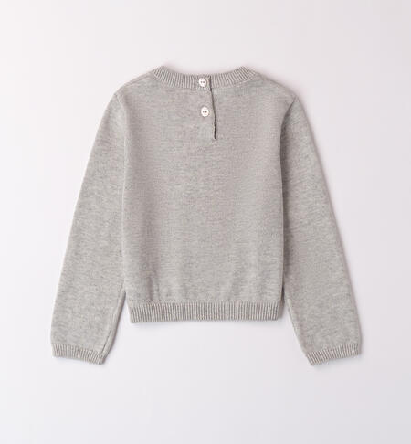 Girl elegant sweater GRIGIO MELANGE-8948