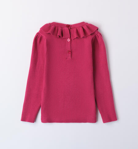 Little sweater for girl MAGENTA-2681