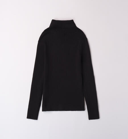 Turtleneck sweater girl NERO-0658