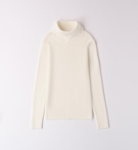 Turtleneck sweater girl CREAM