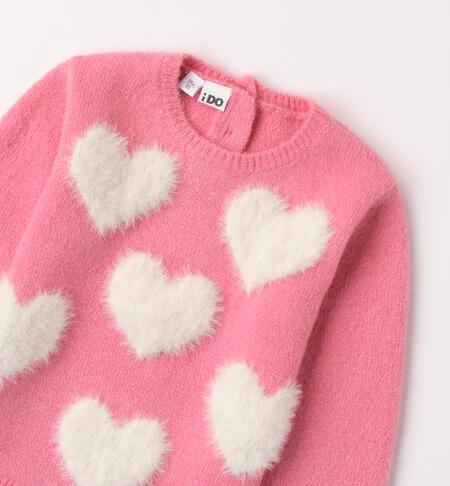 Sweater girl hearts FUCSIA-2425