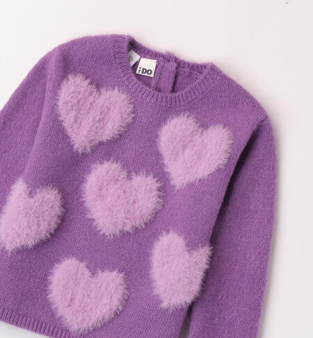 Sweater girl hearts VIOLET-3333