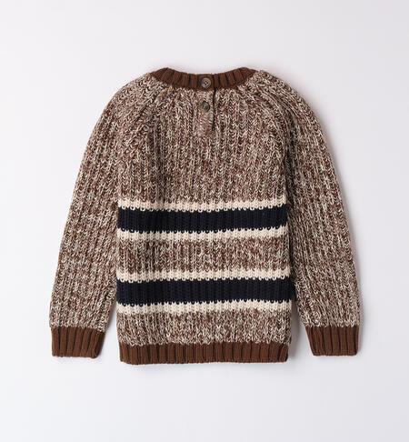 Maglione bambino in tricot
 MARRONE-0876