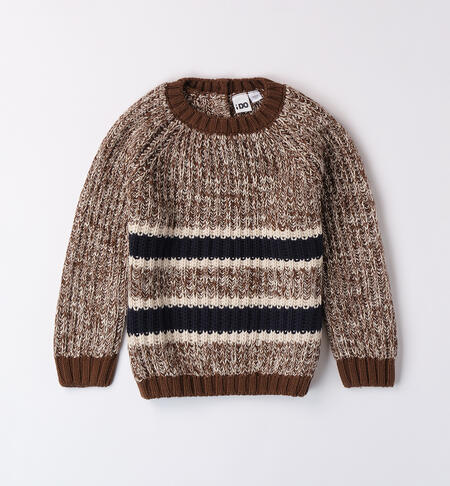 Baby boy tricot sweater MARRONE-0876