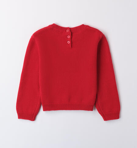 Maglione natalizio bambina ROSSO-2253