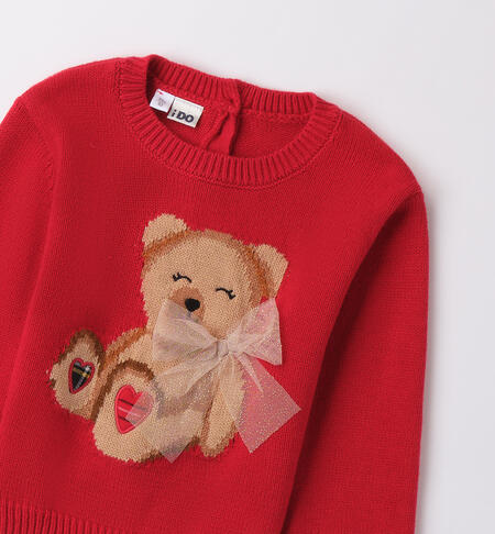 Christmas sweater little girl ROSSO-2253