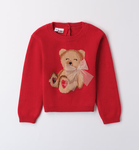 Christmas sweater little girl ROSSO-2253