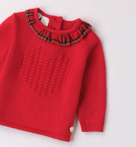 Christmas Baby Girl Sweater ROSSO-2253