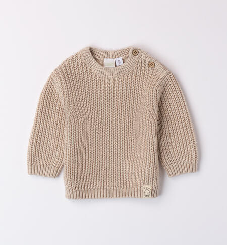 Baby Sweater BEIGE MELANGE-8965