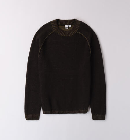 Boy's crew neck sweater BLACK