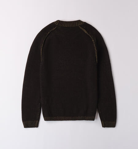 Boy's crew neck sweater NERO-0658