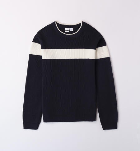 Boy sweater with stripe BLUE