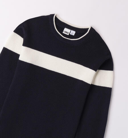 Maglione ragazzo con riga NAVY-3885