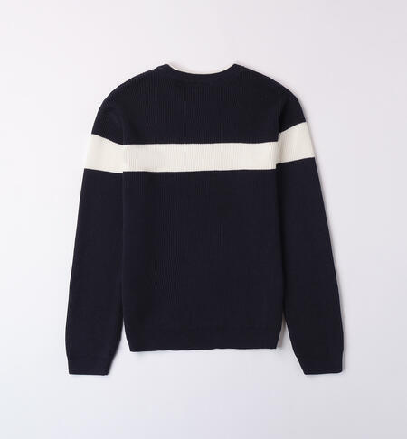 Maglione ragazzo con riga NAVY-3885