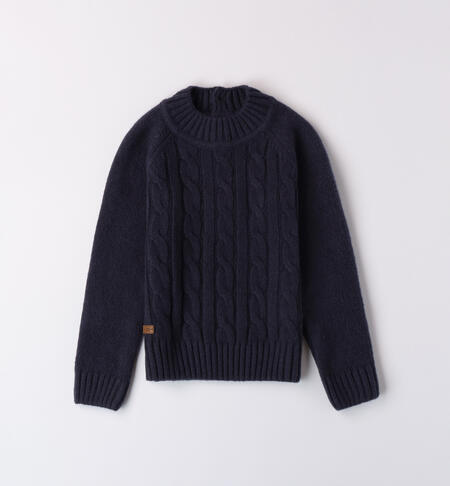 Baby boy braided sweater NAVY-3885